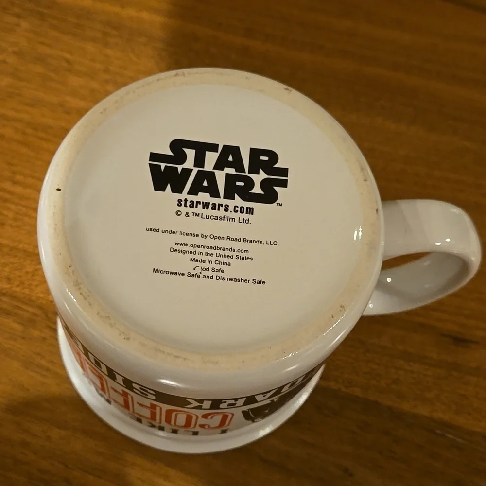 Star Wars Darth Vader I like my coffee on the dark side white black red mug - Picture 6 of 11